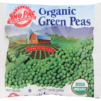 Sno Pac Organic Green Peas, 10 Ounce