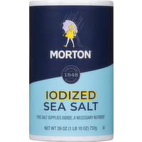 Morton Iodized Sea Salt, 26 Ounce