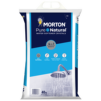 Morton Pure and Natural Water Softener Crystals (Solar Salt), 40 Pound