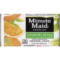 Minute Maid Premium Frozen Concentrate Country Style 100% Orange Juice, 12 Ounce