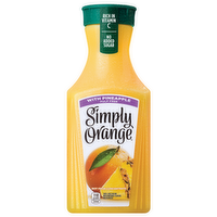 Simply Orange Pulp Free Orange Juice with Pineapple, 52 Ounce