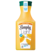 Simply Light Orange Pulp Free Orange Juice, 52 Ounce