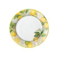 Caspari Citron Paper Plates 8 inch, 1 Each