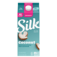 Silk Original Unsweetened Pure Coconut Milk, 64 Ounce