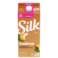 Silk Unsweetened Cashew Milk, 64 Ounce