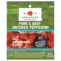 Applegate Farms Uncured Pork & Beef Pepperoni, 4 Ounce