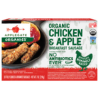 Applegate Organics Chicken & Apple Breakfast Sausage, 7 Ounce