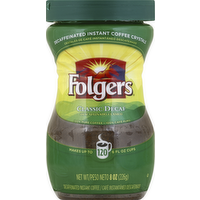 Folgers Classic Decaf Instant Coffee Crystals, 8 Ounce