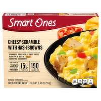 Smart Ones Cheesy Egg White Scramble with Hash Browns, 6.52 Ounce