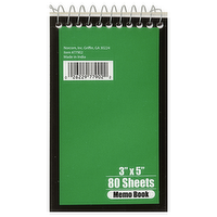 Norcom 3X5 Top Spiral Memo Notebook, 80 Each