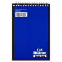 Norcom 4X6 Top Spiral Memo Notebook, 50 Each