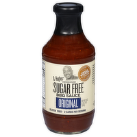 G Hughes Smokehouse Sugar Free Original BBQ Sauce, 18 Ounce