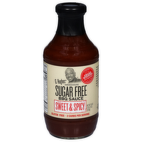 G Hughes Smokehouse Sugar Free Sweet & Spicy BBQ Sauce, 18 Ounce