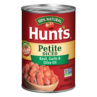 Hunt's Petite Diced Tomatoes with Basil, Garlic & Olive Oil, 14.5 Ounce