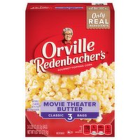 Orville Redenbacher's Movie Theater Butter Microwave Popcorn, 3 Each