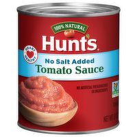 Hunt's No Salt Added Tomato Sauce, 8 Ounce