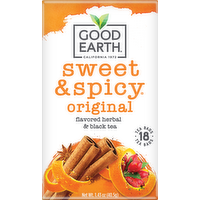 Good Earth Sweet & Spicy Herbal & Black Tea, 18 Each