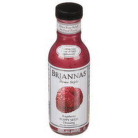 Briannas Raspberry Poppy Seed Dressing, 12 Ounce