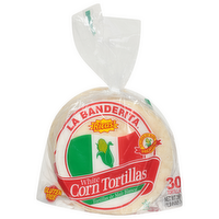 La Banderita White Corn Tortillas, 30 Each