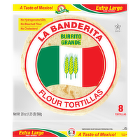 La Banderita Burrito Grande Flour Tortillas, 8 Each