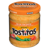 Tostitos Medium Salsa Con Queso Dip, 15 Ounce