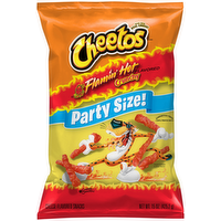 Cheetos Crunchy Flamin' Hot Cheese Flavored Snacks Party Size, 15 Ounce