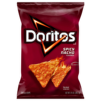 Doritos Spicy Nacho Cheese Flavored Tortilla Chips, 9.25 Ounce