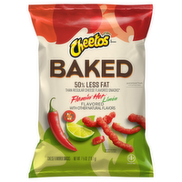 Baked! Cheetos Flamin' Hot Limon Flavored Cheese Snacks, 7.625 Ounce