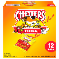Chester's Fries Flamin' Hot Flavored Corn Snacks Multipack Smart Buy Value Pack, 12 Each