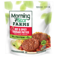 MorningStar Farms Hot & Spicy Veggie Sausage Patties, 8 Ounce