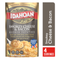 Idahoan Smokey Cheese & Bacon Mashed Potatoes, 4 Ounce