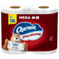 Charmin Ultra Strong Bath Tissue Mega Rolls, 4 Each