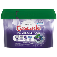 Cascade Platinum Plus ActionPacs Dishwasher Detergent Pods Fresh Scent, 38 Each