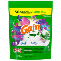 Gain Flings! Detergent Pacs Moonlight Breeze Scent, 31 Each