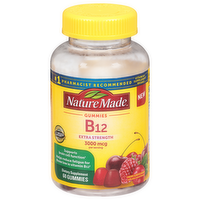 Nature Made Extra Strength Vitamin B12 3000mcg Gummies Cherry & Mixed Berry Flavor, 60 Each