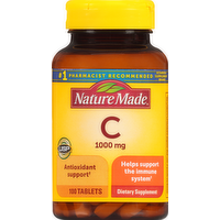 Nature Made Vitamin C 1000mg Tablets, 100 Each