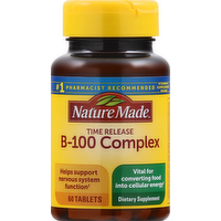 Nature Made Balanced Vitamin B-100 Complex Time Release Tablets, 60 Each