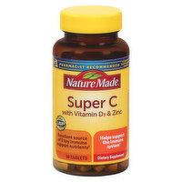 Nature Made Super C Immune Complex Tablets with Zinc, 60 Each