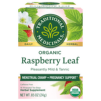 Traditional Medicinals Organic Raspberry Leaf Herbal Tea, 16 Each