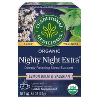 Traditional Medicinals Organic Nighty Night Valerian Herbal Tea, 16 Each