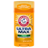 Arm & Hammer Ultra Max Fresh Solid Antiperspirant Deodorant, 2.6 Ounce