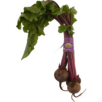 Organic Red Beets Bunch with Green Tops, 1 Each