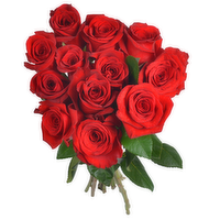 Bachman's Red Roses, 12-Stem Bunch, 1 Each