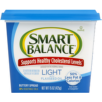 Smart Balance Light Buttery Spread with Flaxseed Oil, 15 Ounce