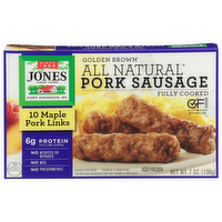 Jones Golden Brown Maple Pork Sausage Links, 7 Ounce