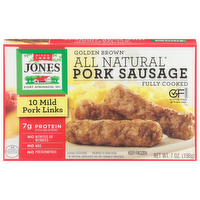 Jones Golden Brown Mild Pork Sausage Links, 7 Ounce