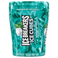 Ice Breakers Ice Cubes Wintergreen Sugar Free Gum, 40 Each