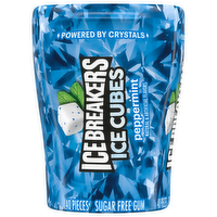 Ice Breakers Ice Cubes Peppermint Sugar Free Gum, 40 Each