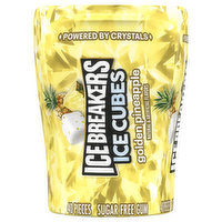 Ice Breakers Summer Ice Cubes Golden Pineapple Sugar Free Gum, 40 Each