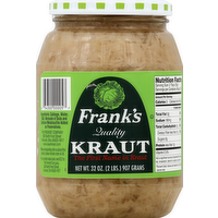 Frank's Quality Sauerkraut, 32 Ounce